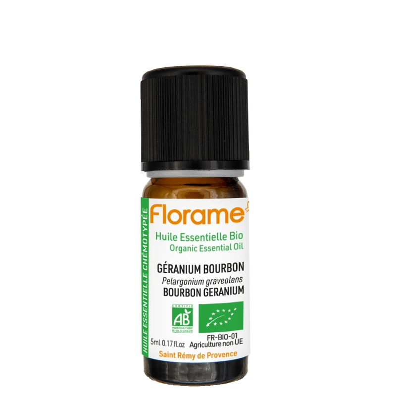 Géranium Rosat 5 ml - Huile essentielle biologique