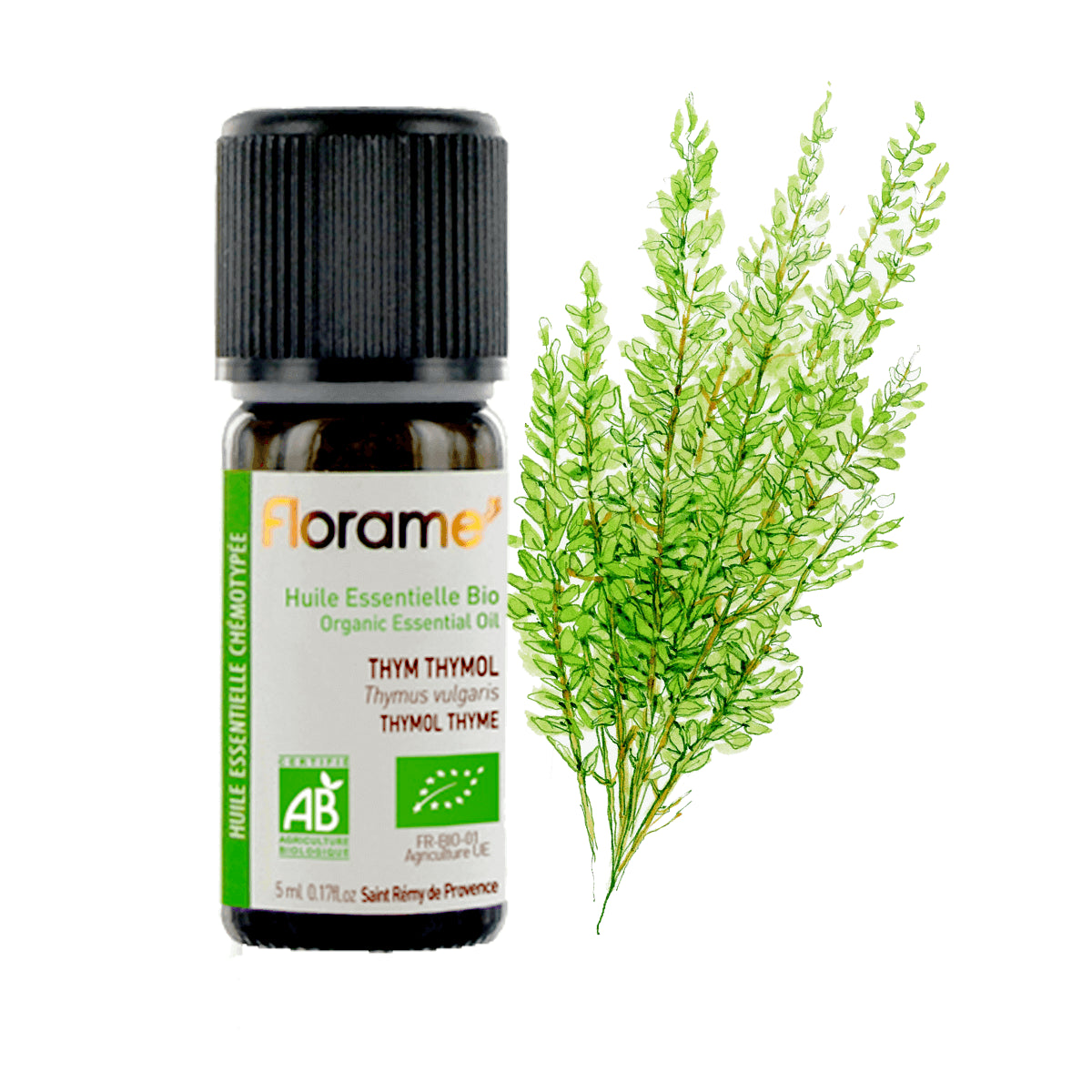 Huile Essentielle de Thym Fort à Thymol Biologique