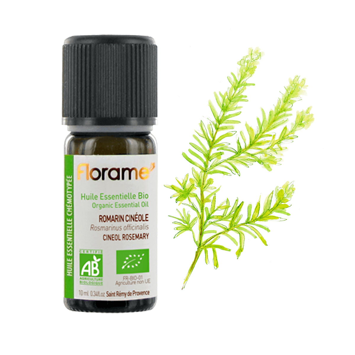 Huile Essentielle de Romarin à Cinéole Biologique